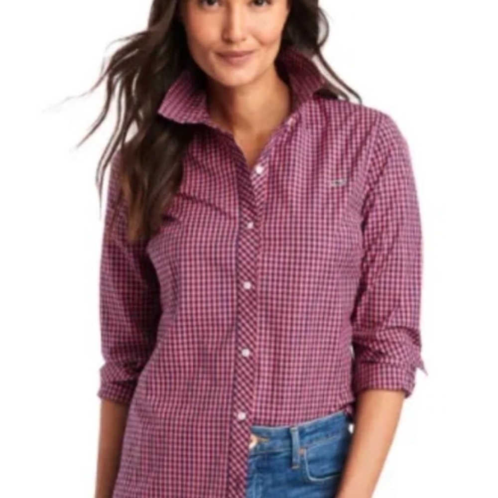Vineyard Vines Alicetown Gingham Chilmark Classic Button Down